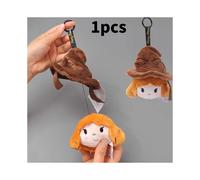 (Hermione Granger)Harry Potter Ron Weasley Hermione Granger Sombrero Extensible Peluche Llavero Juguete Muñeca