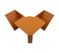 Hermit Crab Climbing Toy Stand - Abs Cave Habitat with 7.6x10.2x6.9cm Size | Reptile Tank Accessory for Playing, Feeding, Relaxing, Sleeping, Hideaway for Geckos, Hamsters, Turtles