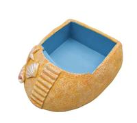 Hermit Crab Pool, Beach Style Hermit Crab Bowl, Reptile Water Food Dish, Resin Bathing Pool For Hermit Crabs, Resin Water Food Dish Bathing Pool, Reptile Ramp Bow Basking Stage