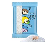 Hermit Crab Sand, Calcium-Enriched Sand for Reptiles, 9.84x5.91x3.94 Inches White Bedding with Fine Particles, Ideal Habitat Accessory Hermit Crabs, Hamsters, and Fish Tanks