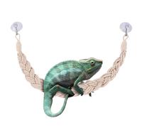 Hermit Crab Toys - Wool 60x2x2cm | Hermit Crab Rope Ladder, Climbing Habitat Decor | Reptile Tank Terrarium Accessories For Hermits Crabs Lizards Geckos Snakes Enclosure Use