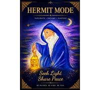 HERMIT MODE - Wizard Journal Hand Painted Tarot Style Notebook: Lined Notebook for Quiet Minds - Introvert Gift Art