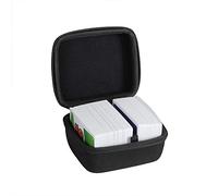Hermitshell - Carcasa rígida para Skip BO + UNO juego de cartas Skip BO + fase 10 juego de cartas apto para hasta 300 cartas, no incluidas, Negro , 10.9 x 9.1 x 6.3 cm, Minimalista