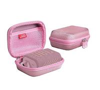 Hermitshell - Funda rígida de viaje de goma EVA para altavoz portátil JBL GO 4/JBL GO 3 (rosa)