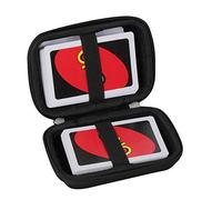 Hermitshell Funda rígida de Viaje para Juego de Cartas Mattel UNO Classic, no Incluye Tarjetas, Negro -, Viajes