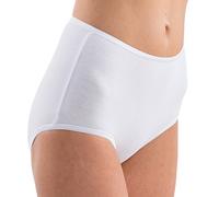 HERMKO 1150 Kit de 5 Bragas Maxi para Mujer con Acabado elástico, 100% algodón, Farbe:Blanco, Größe Damen:36/38 (S)