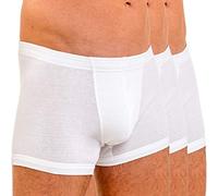 HERMKO 3901 Pack de 3 Boxers 100% algodón, Größe Herren:6 (L), Farbe:Blanco