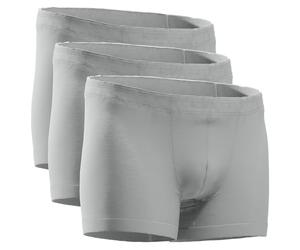 HERMKO 3901 - Pack de 3 calzoncillos bóxer para hombre de 100% algodón orgánico, gris, L