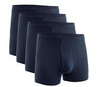 HERMKO 3940 Pack de 4 Calzoncillos de Hombre con Pernera Alta, Farbe:Azul Marino, Größe Herren:10 (XXXXL)