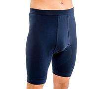 HERMKO 3980 Calzoncillos para Hombre hasta la Rodilla con Abertura y Cintura Suave, Calzoncillos de Tiro Alto, 100% algodón, Größe Herren:8 (XXL), Farbe:Azul Marino
