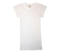 HERMKO 99384930 Tops corsé con Mangas y Cuello Redondo sin Costuras 100% algodón orgánico, Farbe:Blanco, Größe Unisex:S