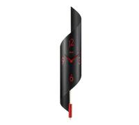 Hermle 70869-292200 Savanna II - Reloj de Pared (Cuarzo), Color Negro y Rojo