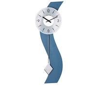 Hermle 71004-Q72200 - Reloj de Pared Sencillo con péndulo, Color Azul