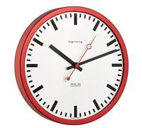 Hermle Reloj de estación de ferrocarril 30471-360870, Color Rojo