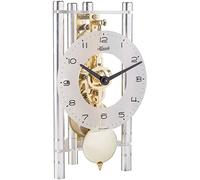 Hermle Reloj de Mesa, Aluminio, Plata, 19,5 cm x 11 cm x 9 cm