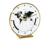 Hermle Reloj de Mesa, latón, Dorado, 19 cm x 18 cm x 6,5 cm