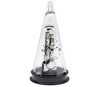 Hermle Uhrenmanufaktur - Reloj de Mesa (Cristal, 18 x 35 cm), Color Negro