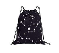 Hermosa Astronomía Espacial Cósmica Con Estrellas Y Constelaciones En El Cielo Estrellado Nocturno. Hombres Mujer Saco De Deporte Ligero Cordón Bolsa Moda Mochila De Cuerdas Para Escolar Deporte