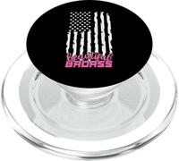 Hermosa Badass Bandera Americana EE.UU. Mujeres Empoderamiento PopSockets PopGrip para MagSafe