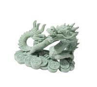 Hermosa barrera de pólipos, colofonia, estatua de dragón, cubierta de cisterna de peces, crea un plan dinámico de paisaje subacuático, decoración de dragón de colofonia, decoración de parque marino