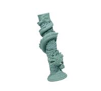 Hermosa barrera de pólipos, colofonia, estatua de dragón, cubierta de cisterna de peces, crea un plan dinámico de paisaje subacuático, decoración de dragón de colofonia, decoración de parque marino