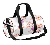 Hermosa bolsa de deporte con flores, bolsa de deporte para gimnasio, bolsa de entrenamiento, ligera, para fin de semana, bolsa de viaje para hombres y mujeres (flor de pájaro), beautiful flower,