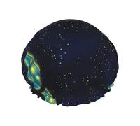 Hermosa botella de gorros de ducha con estampado bajo el cielo nocturno para mujer, gorro de ducha reutilizable, gorro de pelo para ducha, gorro de ducha lindo antideslizante, regalo de vacaciones