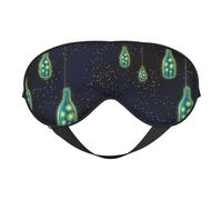 Hermosa botella de Under The Night Sky con correa ajustable para los ojos, suave, reversible, máscara opaca para dormir profundamente, para dormir profundamente o dormir una siesta