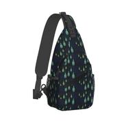 Hermosa botella de Under The Night Sky Print Cross Chest Bag Diagonally Unisex Sling Mochila de alta capacidad para viajes diarios