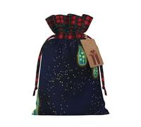 Hermosa botella de Under The Night Sky Print Gift Reutilizable Versátil Cordón Bolsas Festivas Regalos de Fiesta Aniversarios Familiares