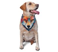 Hermosa bufanda abstracta de lobo elegante para perros