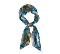 Hermosa bufanda de moda para mujer con estampado de pájaros rojos, ligera, transpirable y versátil envoltura de satén de seda para todas las ocasiones, Hermosas montañas, Talla única