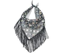 Hermosa bufanda para el pelo, turbante para mujer, para decoración de despedida de soltera, cuadrada, moderna y cuadrada, One Size, como se describe, como se describe