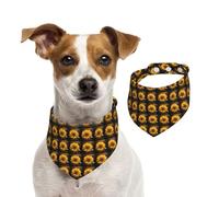 Hermosa bufanda para mascotas con estampado de girasoles 4 para vacaciones, perros y gatos, para Navidad, invierno, elegante regalo más cálido