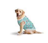 Hermosa camiseta con estampado suave de estrella de mar para perros grandes, cómoda ropa de algodón para mascotas, camiseta elástica para perro, sudadera sin mangas (3xl-5XL)