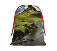 Hermosa colección de bolsas de regalo con cordón con estampado de Islandia, bolsas de regalo de cumpleaños, Navidad, regalos de fiesta