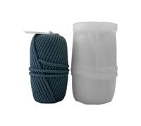 Hermosa columna de lana para manualidades, molde de silicona, velas de aromaterapia decorativas personalizadas para hogar, columna de bricolaje única y elegante de silicona