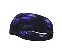Hermosa diadema deportiva unisex con flores pequeñas, para correr, baloncesto, yoga, deportes, fitness, sudor