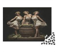 Hermosa Doncella Francesa 1000 Piezas Rompecabezas para Adultos Crushing Uvas para Amantes O Amigos Imposable 1000pcs (75x50cm)