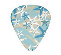 Hermosa estrella de mar Avanzada púa de guitarra 12 piezas Tres grosores para bajo, guitarra eléctrica, funda para guitarra acústica