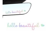 hermosa etiqueta engomada del espejo, pegatinas del espejo retrovisor del coche | Etiqueta engomada impermeable del espejo del PVC,hermosa señal, pegatinas de la ventana del coche, accesorios