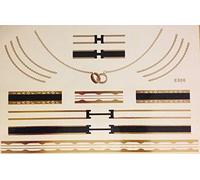 Hermosa Flash una vez adhesivas Metallic Tattoo Oro Negro para brazos, piernas, dedos, cuerpo ideal para playa Discoteca Fiesta de Boda Fasching E06