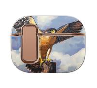 Hermosa funda con estampado de pájaro halcón peregrino compatible con Airpods Pro 2, fundas protectoras para auriculares