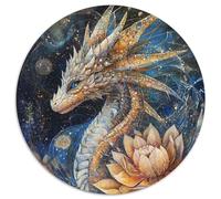 Hermosa Hada alienígena dragón Loto de geometría Sagrada 1000pcs (67.5x67.5cm) Puzzle Adecuado para Adultos Y Multitud Mayores De 14 Años