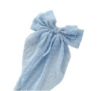 Hermosa horquilla grande con lazo para el pelo, elegante con clip de resorte seguro, soporte para coleta de caballo para mujeres y niñas, pasador de pelo redondo