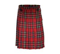Hermosa Kilt Falda Escocesa Falda Plisada De Cintura Alta A Cuadros Rojos A La Moda Falda Larga Suelta Punk Gótica con H