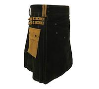 Hermosa Kilt Falda Escocesa Vogue Escocés para Hombre Sólido Clásico Retro Tradicional Cuadros Cargo Personalidad Escoce