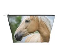 Hermosa Lavanda De Caballo Palomino, Bolsa de artículos de tocador Bolsa de Maquillaje Bolsa de cosméticos Bolsa de artículos de tocador de Viaje portátil