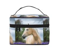 Hermosa Lavanda De Caballo Palomino, Bolsa de Maquillaje Bolsa de cosméticos Bolsa de artículos de tocador de Viaje portátil Estuche para lápices Bolsa de artículos de tocador