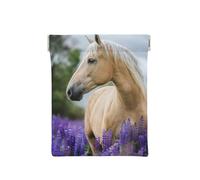 Hermosa Lavanda De Caballo Palomino, Squeeze Top Wallet Bolsa de Almacenamiento para Mujer Monedero pequeño Bolsa de Cambio